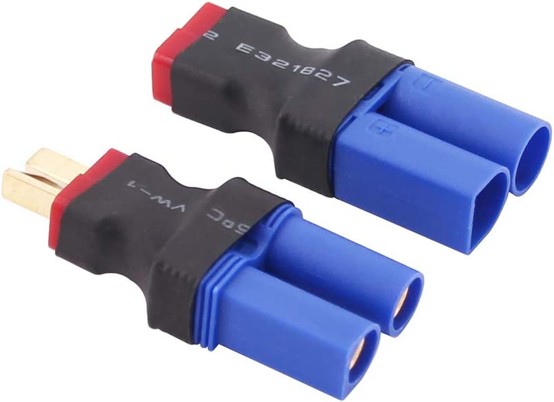 4 Pezzi EC5 a T-Plug Deans Style Maschio Femmina RC Connettore Adattatore.