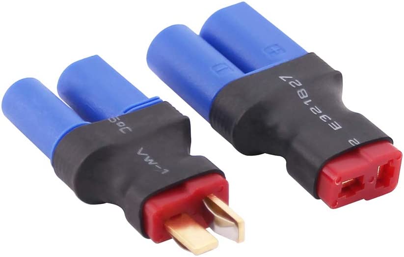 4 Pezzi EC5 a T-Plug Deans Style Maschio Femmina RC Connettore Adattatore.