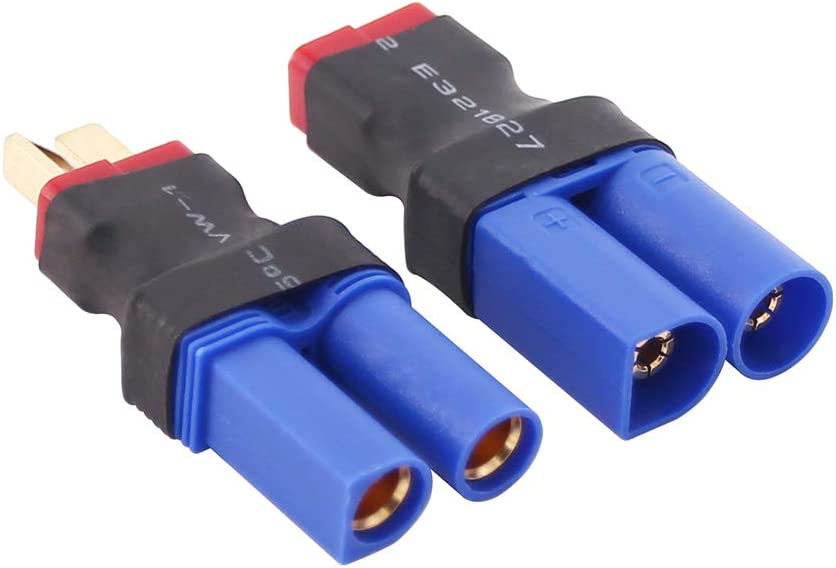 4 Pezzi EC5 a T-Plug Deans Style Maschio Femmina RC Connettore Adattatore.