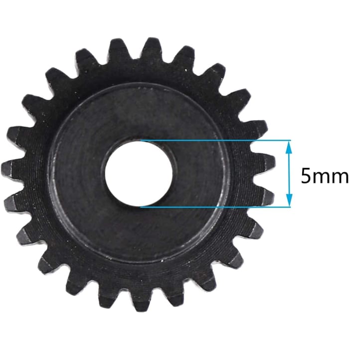 4 Pezzi Pignoni 16T 17T 18T 19T M1 5mm Shaft Gear Module Pinion per Motore Brushless 1:8 1/8 RC Monster/Buggy/Camion.