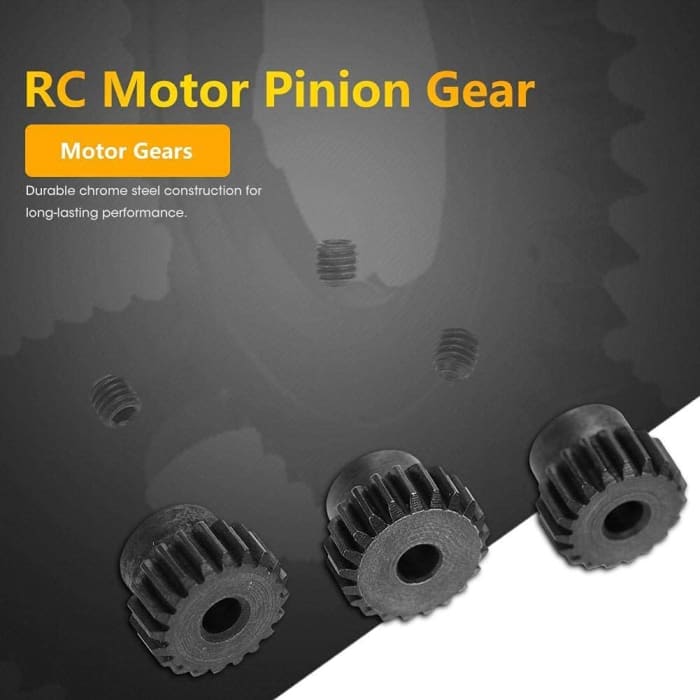 4 Pezzi Pignoni 18T 19T 20T 21T 48DP 3,175mm Shaft Gear Module Pinion per Motore Brushless 1:10 1/10 RC Monster/Buggy/Camion.
