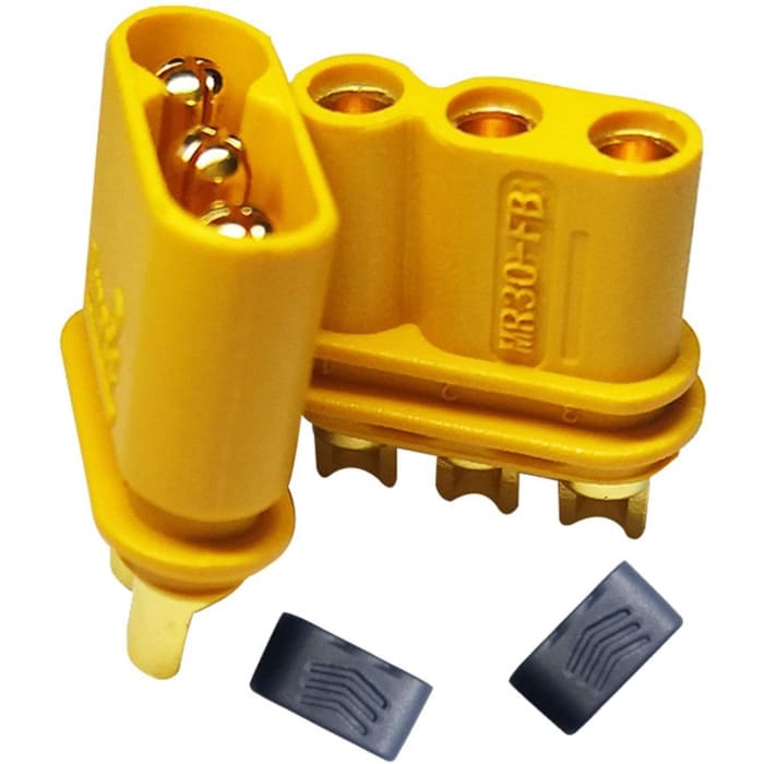 5 Paia Connettori MR 30 per Batterie da Modellismo RC Lipo.