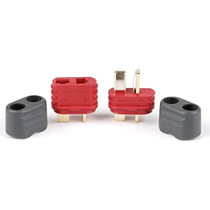 5 Paia T-Plug di Alta qualità, Maschio-Femmina con Guaina di Protezione, Connettori per Batterie da Modellismo RC Lipo.