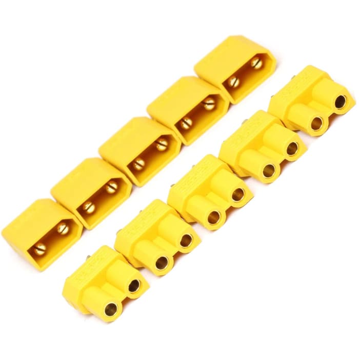 XT30 Maschio-Femmina, Connettori per Batterie da Modellismo Rc Lipo, 5 Paia.