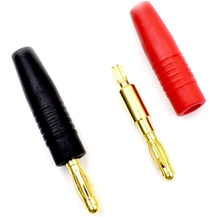 5 Paia di Connettori Banana da 4 mm Batterie Modellismo RC Lipo + Cover Protezione.