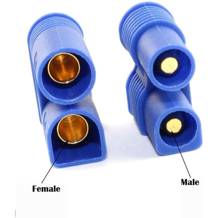 5 Paia EC3 di Alta qualità, Maschio-Femmina, connettori per batterie da modellismo RC Lipo.