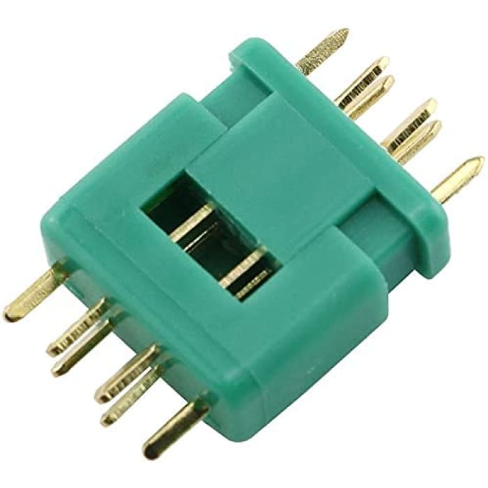 5 Paia MPX di Alta qualità, Maschio-Femmina, connettori per batterie da modellismo RC Lipo (Verde).
