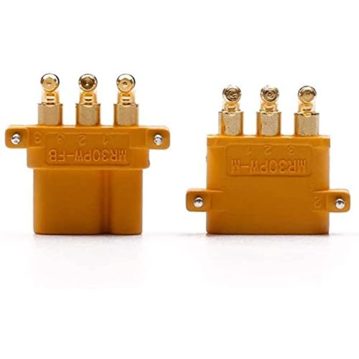 Connettori MR30 PW di Alta qualità, Maschio-Femmina, Connettori per Batterie da Modellismo Rc Lipo, 5 Paia.