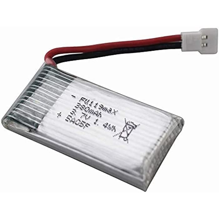 5 in 1 Caricatore Adattatore + 5 x batterie al Litio 3.7V 380mAh 25C per Tera Mini quadriccottero Hubsan X4 H107C H107D.