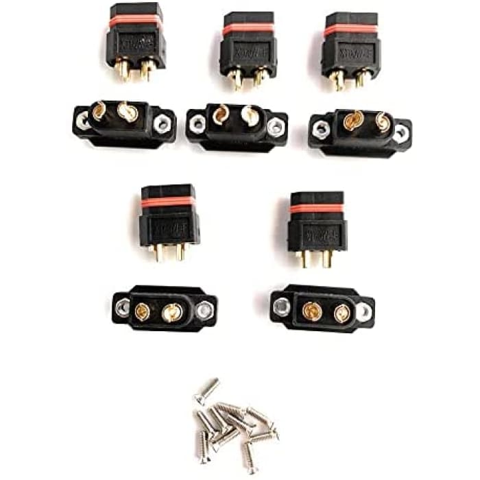 5 Pezzi XT60E-1 Plug Maschio di Alta qualità connettori per batterie da modellismo RC Lipo.