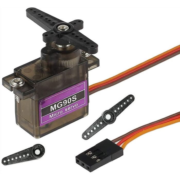 5 Pezzi MG90S Micro Servomotore 14G RC Elicottero Aeroplano Barca Controlli Robot mini Servo.