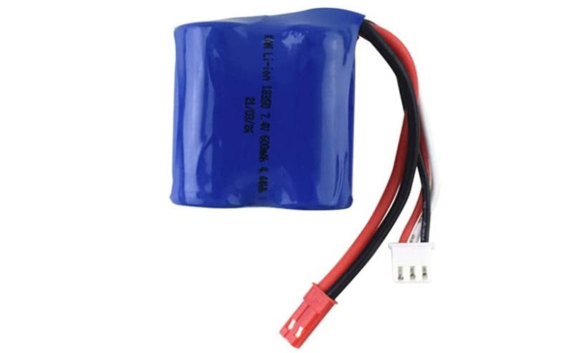 Batteria Ricambio al litio 7.4V 600mAh 15C 18350 per Telecomando Barca Modello Auto Barca RC.