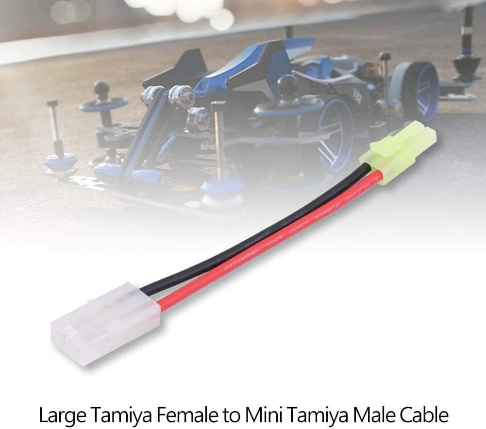 Cavo 16AWG Cm 13 Spina Convertitore Adattatore Tamiya Grande Femmina a Mini Tamiya Maschio Cavo di Ricarica.