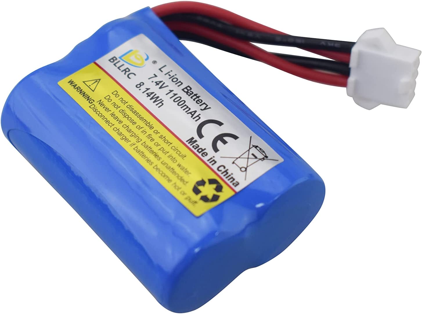 Lipo batteria 7.4V 1100mAh per BLLRC L100 HONGXUNJIE HJ808 telecomando barca accessori RC barca giocattolo ad alta velocità telecomando.