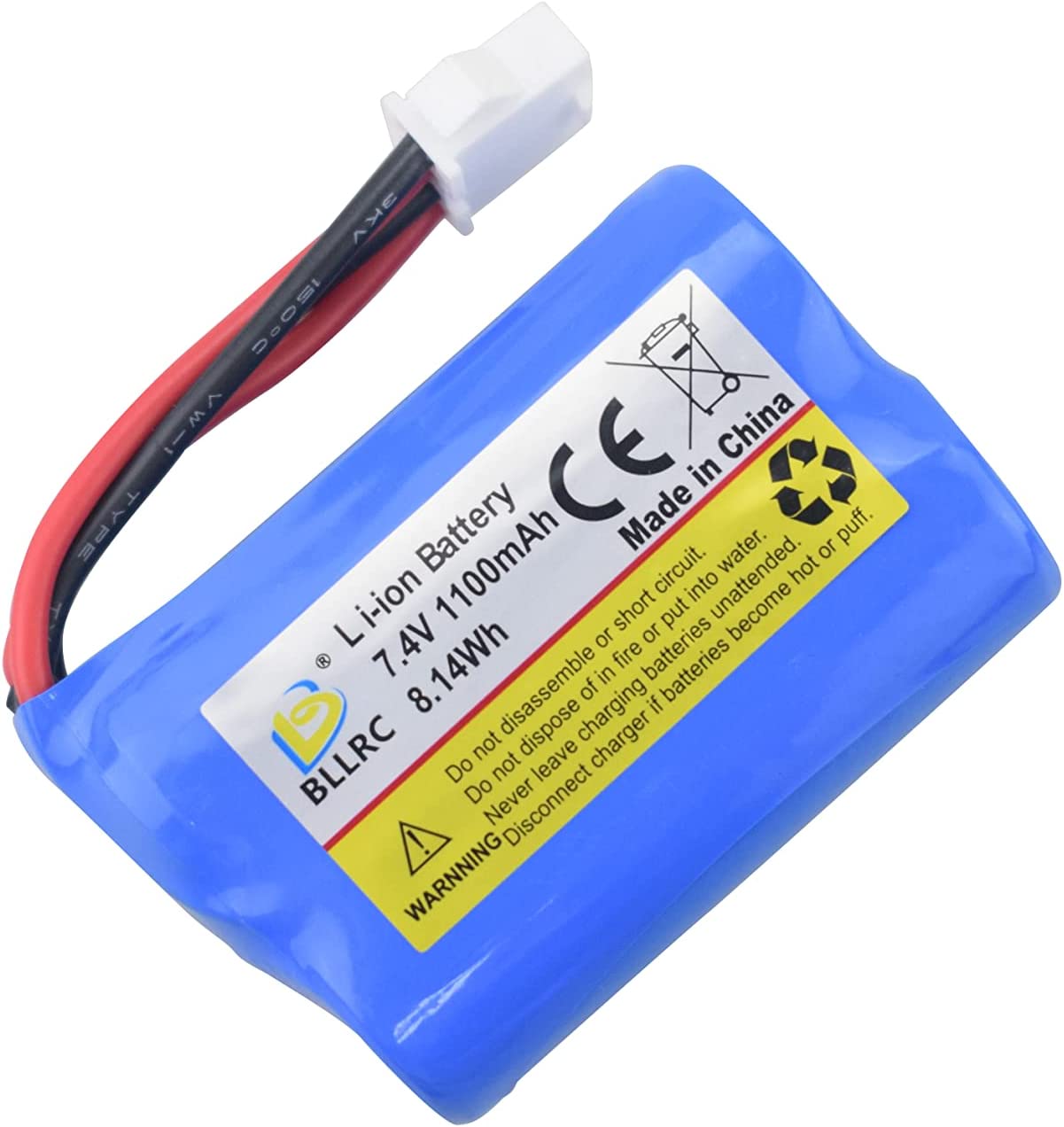 Lipo batteria 7.4V 1100mAh per BLLRC L100 HONGXUNJIE HJ808 telecomando barca accessori RC barca giocattolo ad alta velocità telecomando.