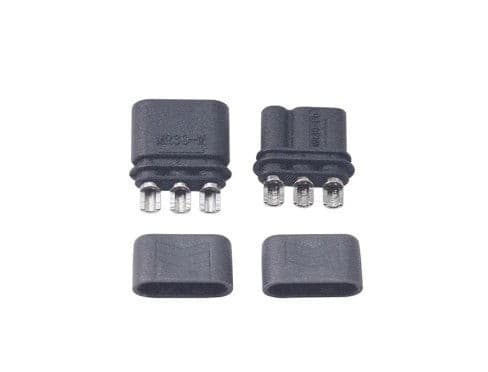 10 Paia Connettori MR 30 Colore Nero con Metallo Nikel per Batterie da Modellismo RC Lipo.