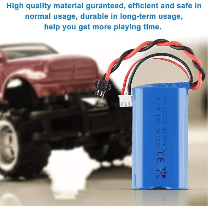 Batteria Lipo da 1500mAh 7.4V 2S per U12A S033G Q1 H101 con connettore SM-2P per Rc Giocattoli Barca Auto Drone.