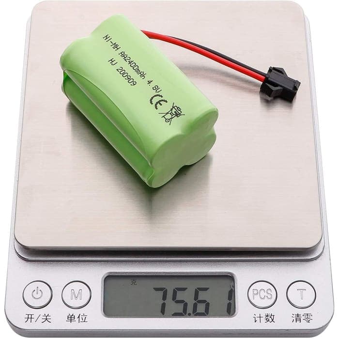 Batteria 4.8V AA, pacco batteria Ni-MH ricaricabile 2400 mAh, spina SM 2P per HY800 F1 F3 RC Boat RC Bus con Cavo di ricarica USB SM 2P.