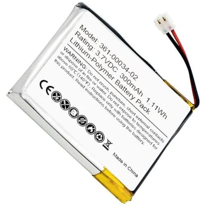 Batteria 3.7V 300mAh1.11Wh 361-00034-02 Compatibile con Garmin Fenix 3 / Fenix 3 HR Pila di Ricambio smartwatch 300mAh Sostituzione Orologio.