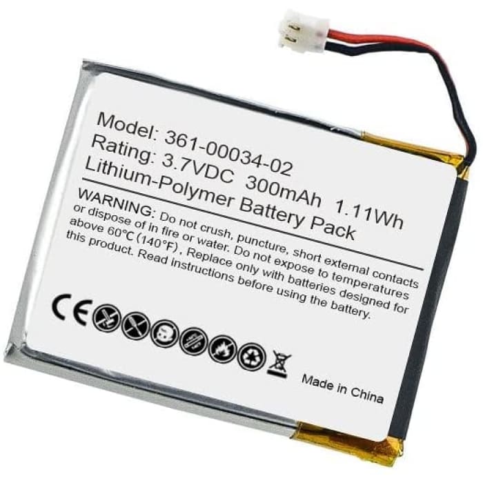 Batteria 3.7V 300mAh1.11Wh 361-00034-02 Compatibile con Garmin Fenix 3 / Fenix 3 HR Pila di Ricambio smartwatch 300mAh Sostituzione Orologio.