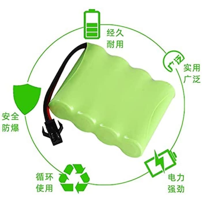 Batteria Ricaricabile 4.8V Ni-CD 1800mAh per Controllo Remoto Auto.