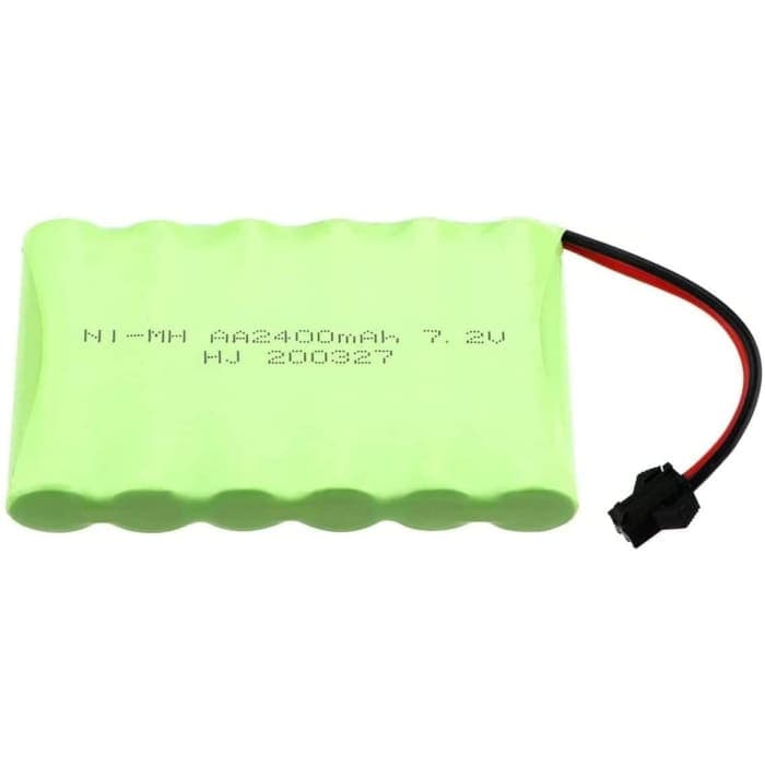 Pacco batteria ricaricabile 7.2V 2400mAh Ni-MH AA con sm-2P 2Pin Plug per veicoli RC Truck Cars.