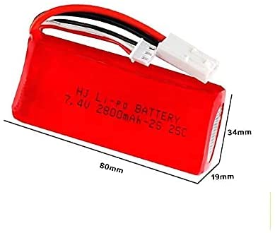 Batteria Li-ion 7,4V 2800mAH per barca Revell 24128 Maxi FT009.