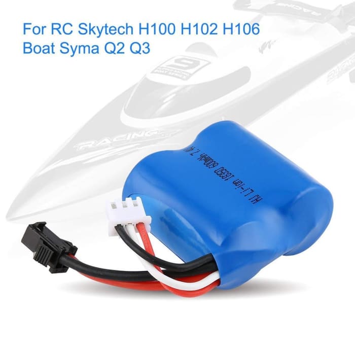 RC Boat 7.4V 600mAh Batteria agli ioni di Litio per Barca RC Skytech H100 H102 H106 Syma Q2 Q3.