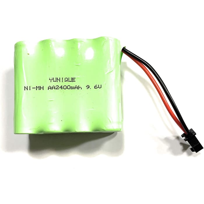 Pacco batteria ricaricabile 9.6V 2400mAh Ni-MH AA con sm-2P 2Pin Plug per veicoli RC Truck Cars.