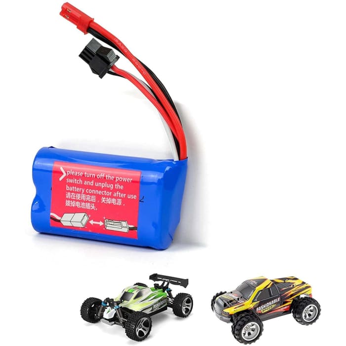 Batteria Lipo Ricaricabile (6.4V 750mAh) per Auto per A959-A A969-A A979-A K929-A Camion RC 16500.