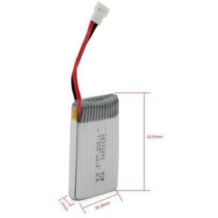 Batteria Lipo Ricaricabile 3.7v, 500 mAh per Rc Droni Quadricotteri Syma X5 X5C X5SC X5SW, Cheerson CX-30W, Skytech M68, Wltoys.