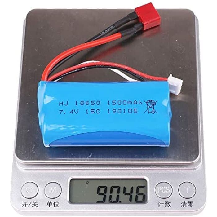 1 Pezzo Batteria Li-Ion 7,4V 1500mAH per 12428 / FY01 / FY02/FY03 Ricaricabile Accessori Ricambi per Macchina Telecomandata RC Cars.