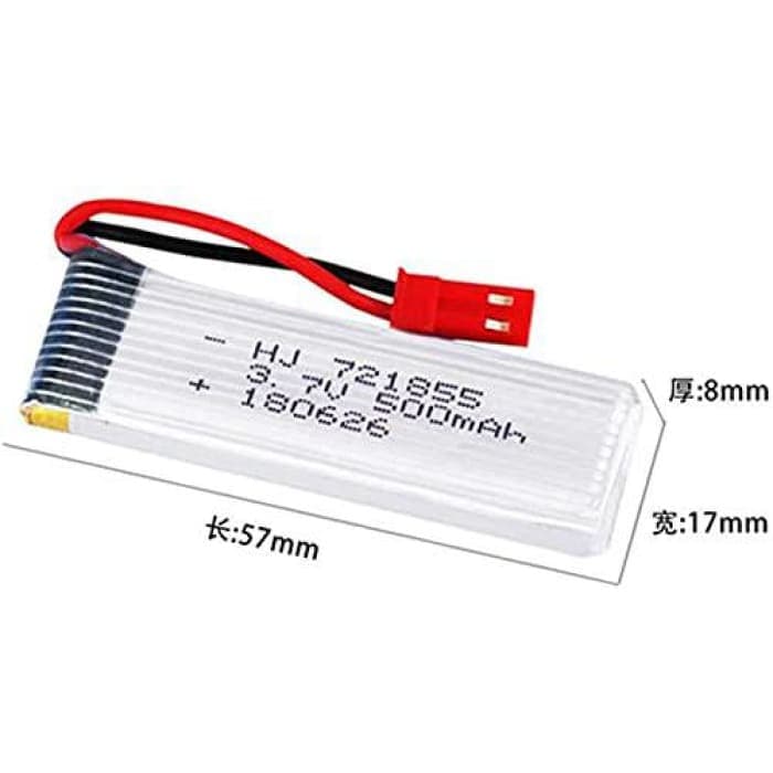Batteria Lipo Ricaricabile (3.7V 500mAh) per RC Droni quadricotteri UDI U817 U817C U817A U818A WLtoys V959 V969 V979 V989 V999 V929 V949 V212 V222 RC.