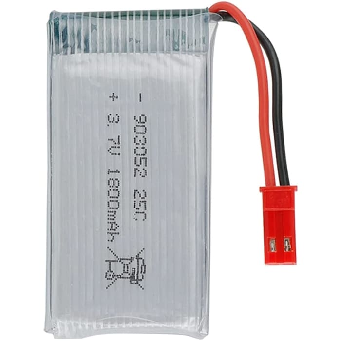 Batteria li-po da 3.7V 1800mAh 25C con spina JST per quadricottero JJRC H11D H11C HQ898B elicottero RC.