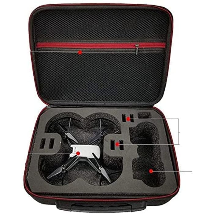 DJI Tello Custodia da Viaggio Hardshell Borsa di stoccaggio Borsetta, Borsa a Tracolla Impermeabile Interna Eva per DJI Tello Drone, Controller e Accessori.