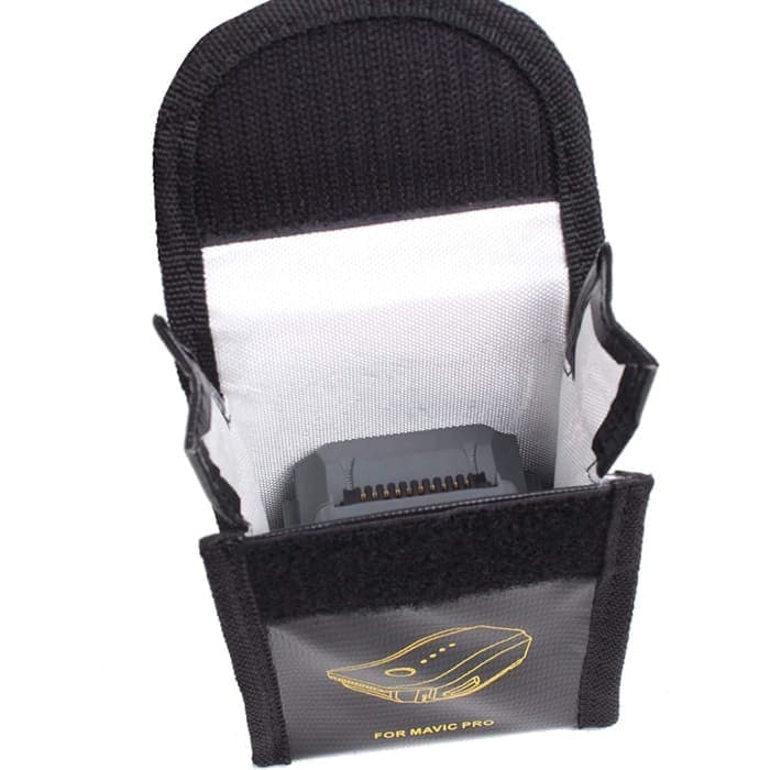 Sacca Borsa ignifuga a Prova di Esplosione per Protezione e Carica Lipo Batteria del DJI Mavic PRO.