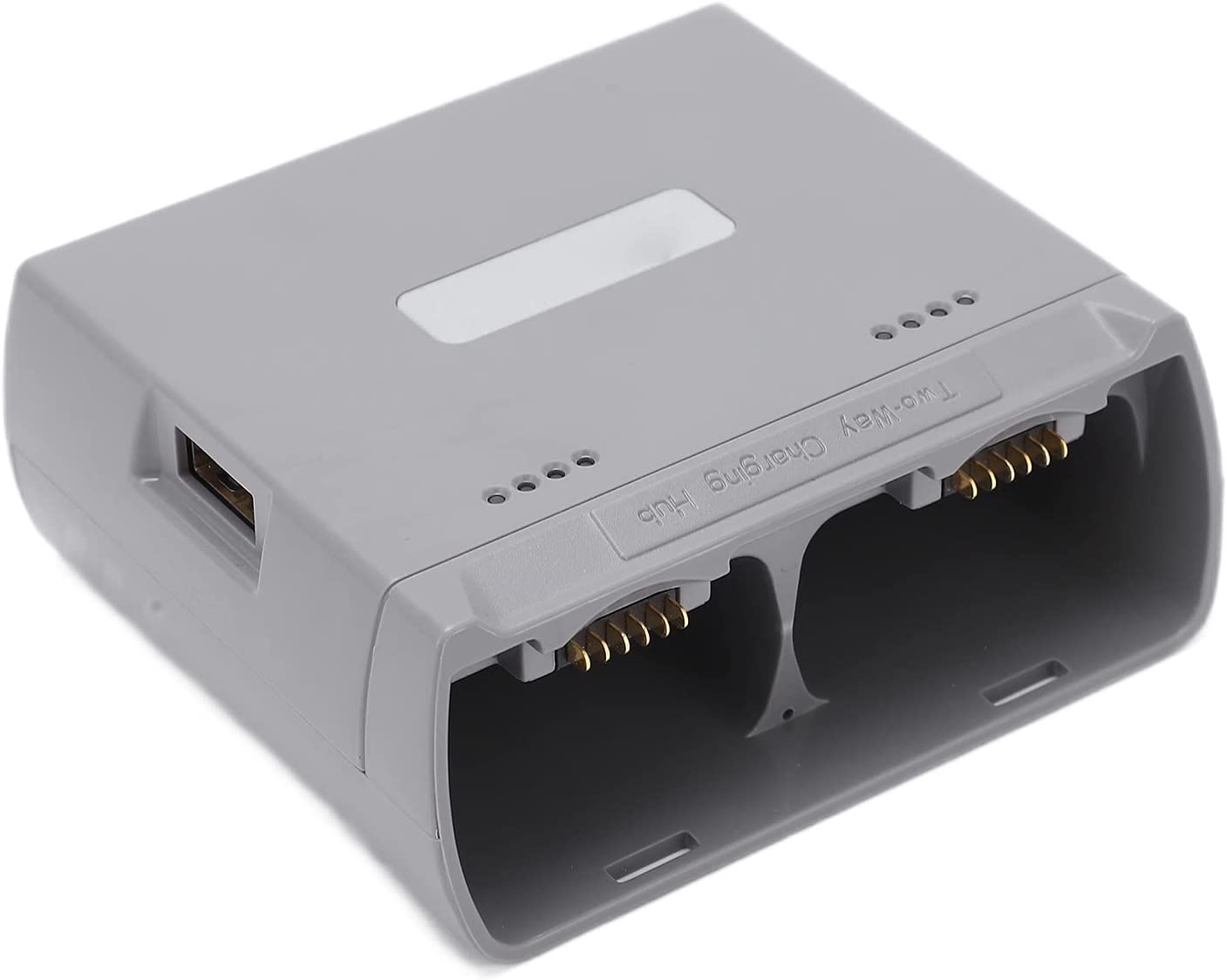 Caricabatteria compatibile con DJI Mini 2/Mini SE droni, hub di ricarica a due vie Batterie per droni Accessori per caricabatterie USB (grigio).