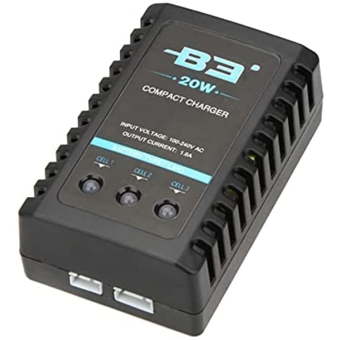 B3 20W 1.6A AC 100 a 240V 50 / 60Hz Compatto Portatile Balance Caricabatterie Facile da collegare per 2S-3S LiPo per IMAX.
