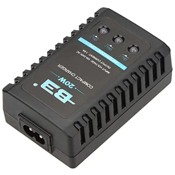 B3 20W 1.6A AC 100 a 240V 50 / 60Hz Compatto Portatile Balance Caricabatterie Facile da collegare per 2S-3S LiPo per IMAX.