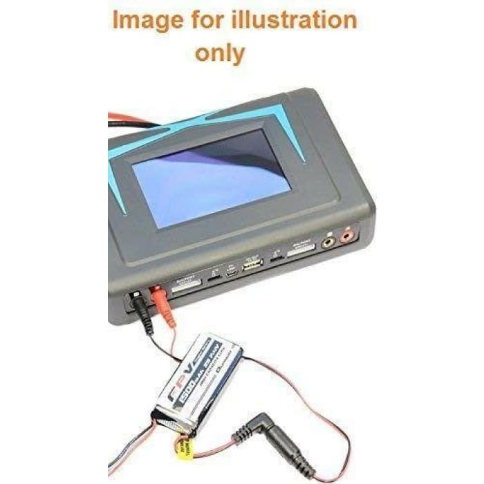 Cavo 2.1DC a 4mm banana per batteria Fastshark FPV google 18AWG Lunghezza cm 30.