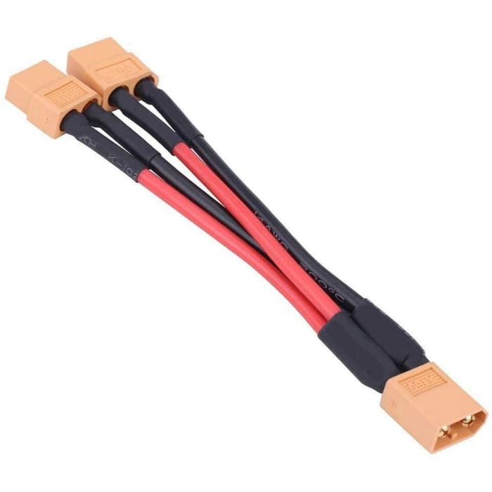 XT60 Connettore A Spina Cavo Adattatore per Connettore per Batteria Parallela 14Awg Cavo per Rc Lipo(1 Femmina a 2 Maschi).
