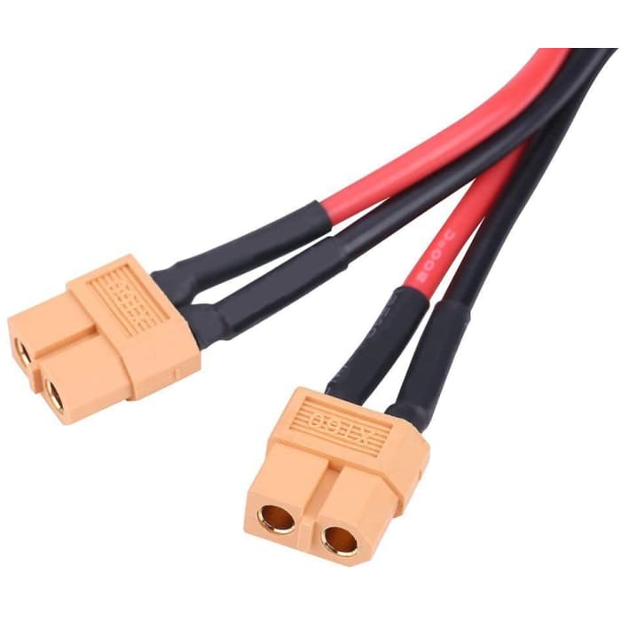 XT60 Connettore A Spina Cavo Adattatore per Connettore per Batteria Parallela 14Awg Cavo per Rc Lipo(1 Femmina a 2 Maschi).