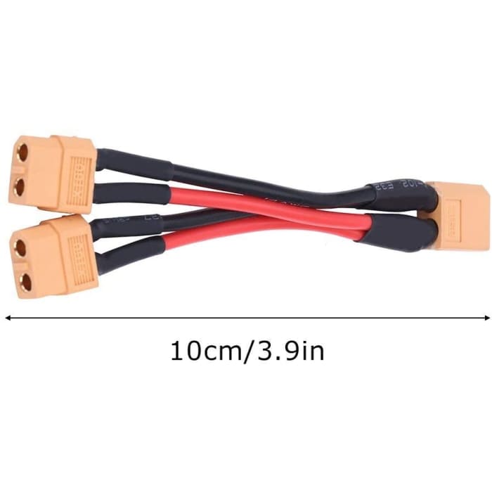 XT60 Connettore A Spina Cavo Adattatore per Connettore per Batteria Parallela 14Awg Cavo per Rc Lipo(1 Femmina a 2 Maschi).