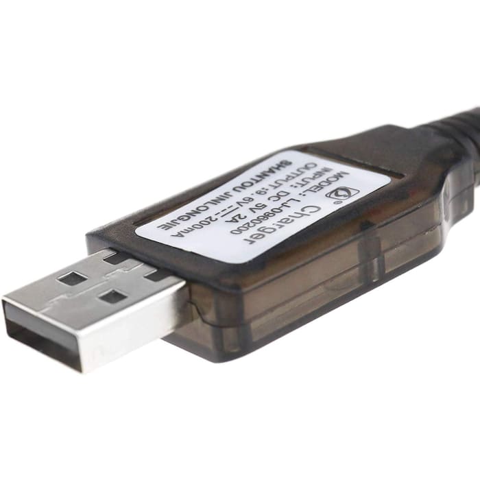 9,6 V Ni-MH Ni-CD Batteria Ricaricabile 200 mA Alimentazione USB Caricatore DC 5 V Adattatore Caricatore connettore con Presa L6.2-2P per Telecomando RC Auto Barca Serbatoio.
