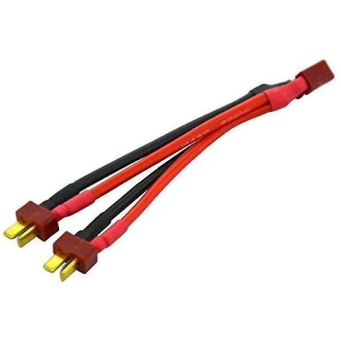 T Plug Cavo T-Deans Parallelo per connettori Maschio e Femmina per Batteria LiPo RC.