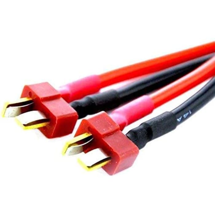 T Plug Cavo T-Deans Parallelo per connettori Maschio e Femmina per Batteria LiPo RC.