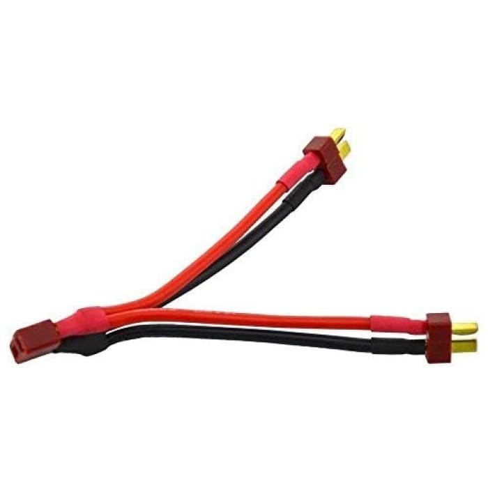 T Plug Cavo T-Deans Parallelo per connettori Maschio e Femmina per Batteria LiPo RC.