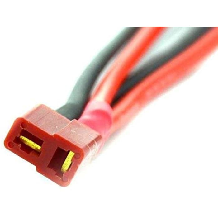 T Plug Cavo T-Deans Parallelo per connettori Maschio e Femmina per Batteria LiPo RC.