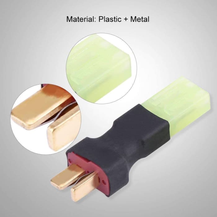 Connettore Mini Tamiya Maschio a T-Plug Maschio e 1 Pezzo Connettore Mini Tamiya Femmina a T-Plug Femmina.