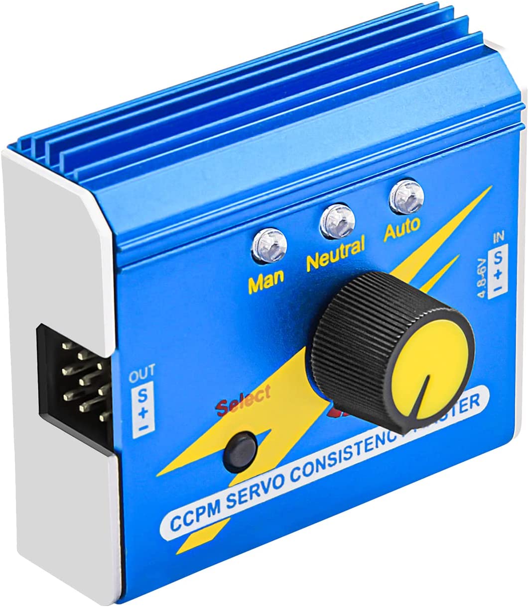 Digital Servo Tester DC 4.8V-6V RC Custodia in Alluminio Multifunzione Servo Controller CCPM Test per ESC Servo Motore.